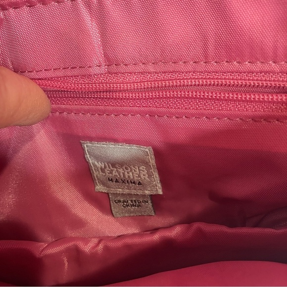 Wilsons Leather Maxima Y2K metallic pink shoulder bag - Picture 6 of 9